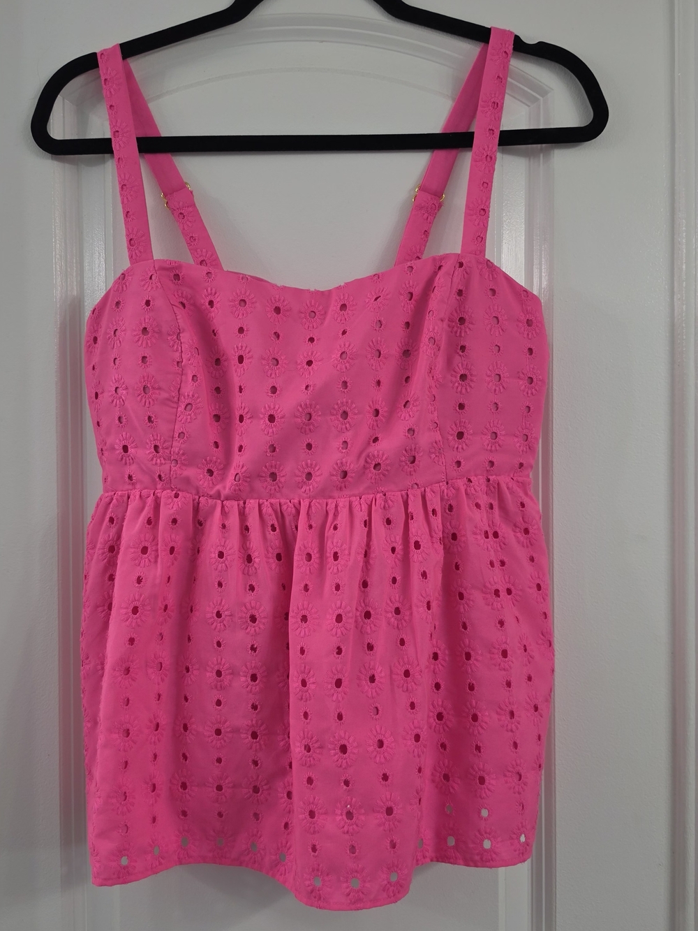 Lilly Pulitzer Bright Pink Eyelet Camisole